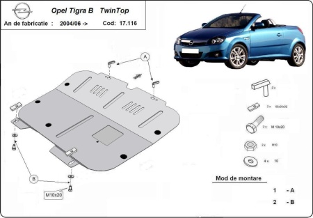Scut motor Opel Tigra 2004 - 2009 - Img 3