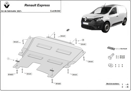 Scut motor Renault Express 2021 - 2026 - Img 3