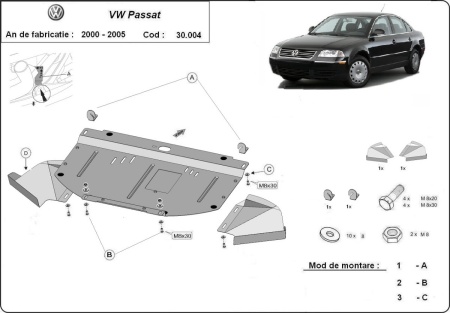 Scut motor VW Passat B5.5 2001 - 2005 - Img 3