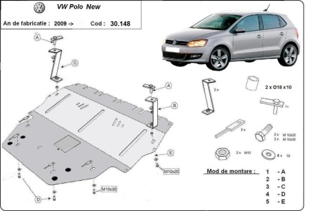Scut motor VW Polo (6R) 2009 - 2017 - Img 3