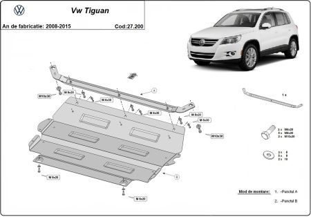 Scut motor VW Tiguan 2008 - 2015 - Img 3