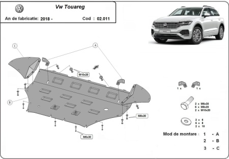 Scut motor VW Touareg 2018 - 2026 - Img 3