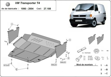 Scut motor VW Transporter T4 1990 - 2003 - Img 3
