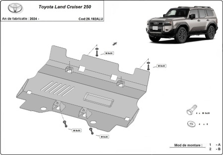 Scut radiator din aluminiu Toyota Land Cruiser 250 2024 - 2026 - Img 3