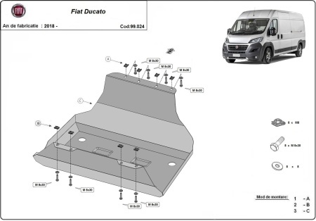 Scut rezervor Fiat Ducato 2018 - 2026 - Img 3