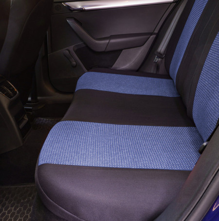 Set huse scaun material textil Racing albastru - Img 3