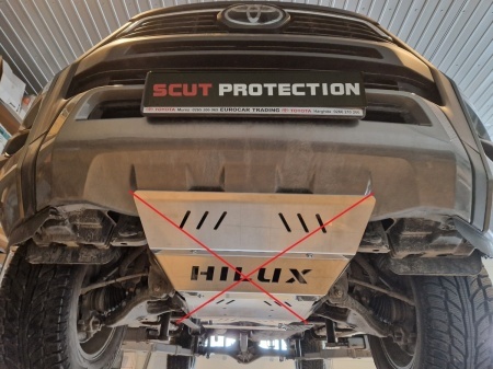 Scut cutie de viteză din aluminiu Toyota Hilux Invincible 2021 - 2026 - Img 6