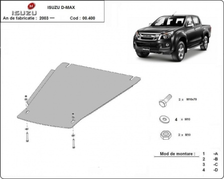 Scut cutie de viteză Isuzu D-Max 2012 - 2019 - Img 3