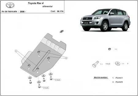 Scut diferențial Toyota RAV 4 2006 - 2013 - Img 3