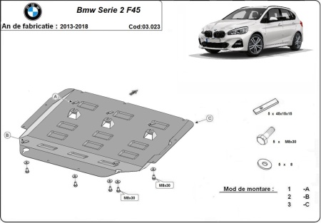 Scut motor BMW seria 2 F45 2013 - 2018 - Img 3