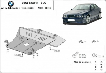 Scut motor BMW Seria5 E39 1995 - 2003 - Img 3