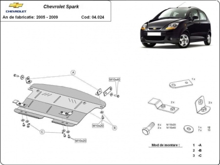 Scut motor Chevrolet Spark 2005 - 2009 - Img 3