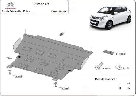 Scut motor Citroen C 1 2014 - 2022 - Img 3
