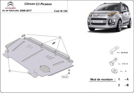 Scut motor Citroen C3 Picasso 2009 - 2017 - Img 3