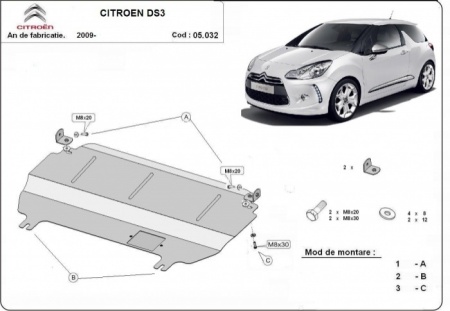 Scut motor Citroen DS3 2009 - 2026 - Img 3