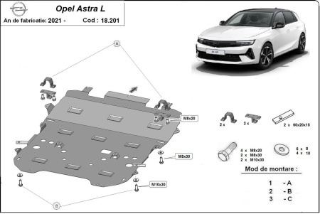 Scut motor Opel Astra L 2021 - 2026 - Img 3