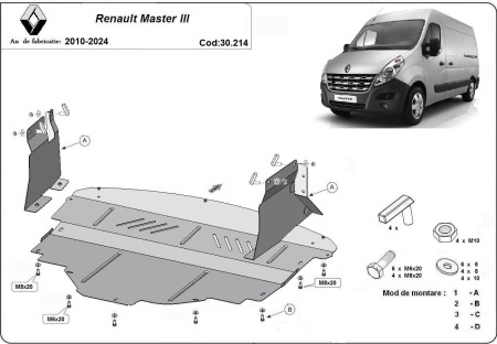 Scut motor Renault Master 3 2010 - 2024 - Img 3