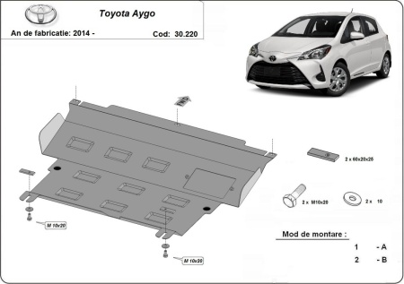 Scut motor Toyota Aygo AB40 2014 - 2022 - Img 3