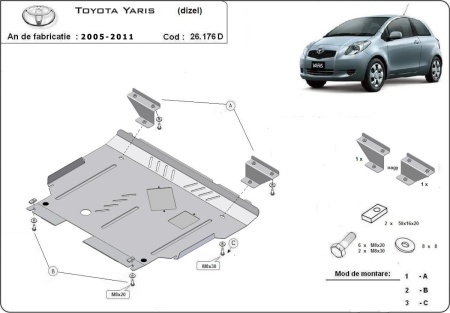 Scut motor Toyota Yaris - diesel 2005 - 2011 - Img 3