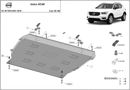 Scut Motor Volvo XC40 2018 - 2026 - Img 3