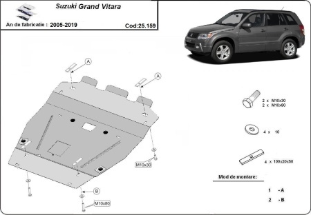 Set de scuturi Suzuki Grand Vitara 2005 - 2019 - Img 3