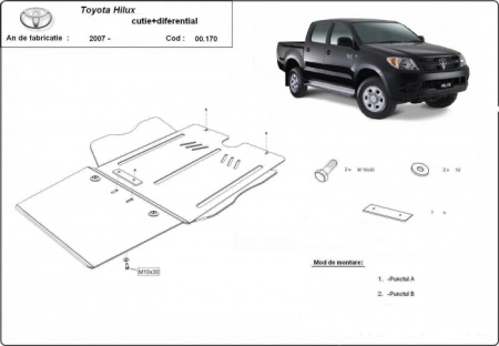 Scut diferențial Toyota Hilux 2004 - 2015 - Img 3