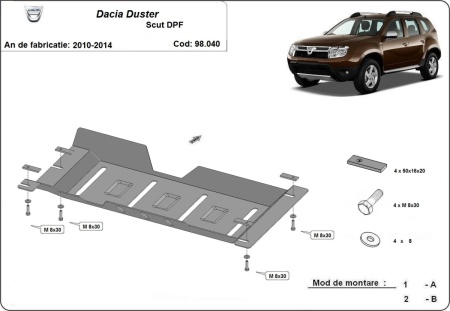 Scut filtru particule Dacia Duster 2010 - 2013 - Img 3