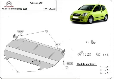 Scut motor Citroen C2 2003 - 2009 - Img 3
