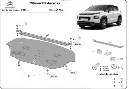 Scut motor Citroen C3 Aircross 2017 - 2026 - Img 3