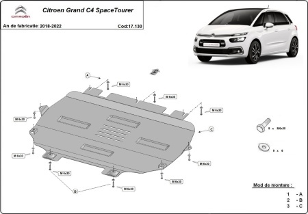 Scut motor Citroen Grand C4 SpaceTourer 2018 - 2022 - Img 3