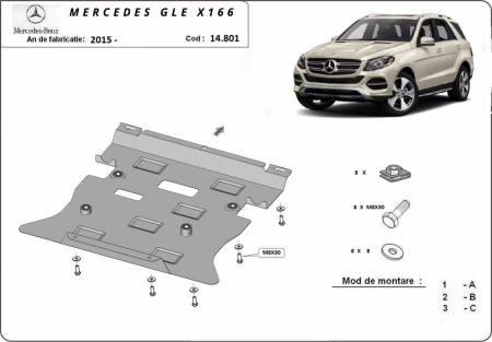 Scut motor Mercedes GLE X166 2015 - 2019 - Img 3
