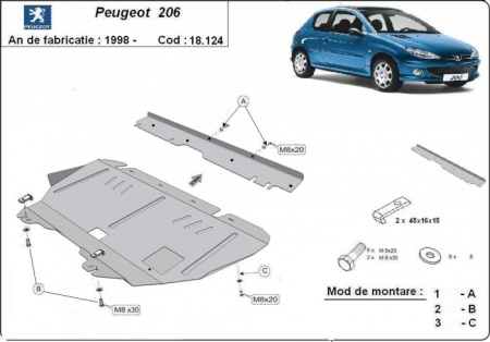 Scut motor Peugeot 206 1998 - 2012 - Img 3