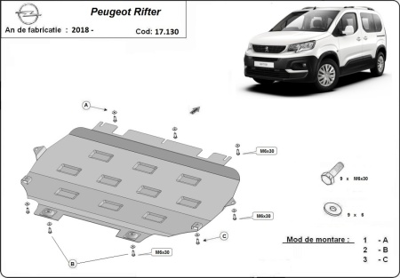 Scut motor Peugeot Rifter 2018 - 2026 - Img 3