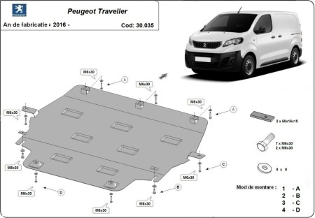 Scut motor Peugeot Traveller 2016 - 2026 - Img 3