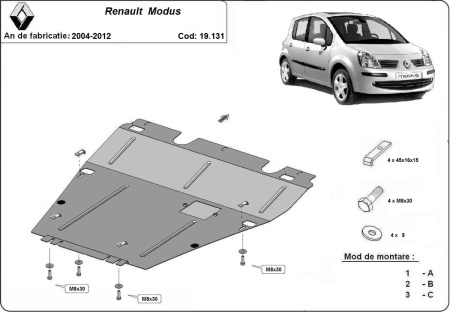Scut motor Renault Modus 2004 - 2012 - Img 3