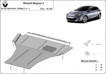 Scut motor și cutie de viteză Renault Megane 3 2008 - 2017 - Img 3