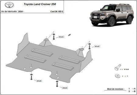 Scut motor si grup fata Toyota Land Cruiser 250 2024 - 2026 - Img 2