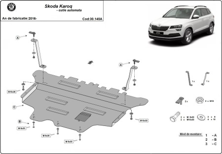 Scut motor Skoda Karoq - cutie de viteză automată 2016 - 2026 - Img 3