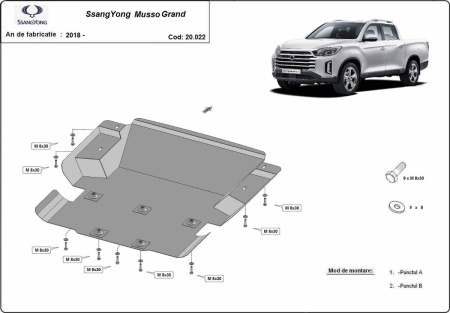 Scut motor Ssangyong Musso Grand 2018 - 2026 - Img 3