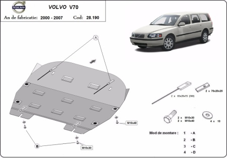 Scut motor Volvo V70 2000 - 2007 - Img 3