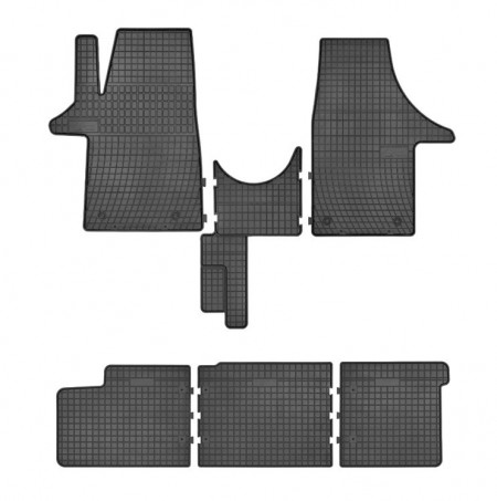 Set covorase cauciuc Volkswagen Transporter 5 cabina dubla 2003 - 2015