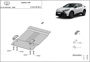 Scut antifurt din aluminiu pentru catalizator Toyota C-HR 2023 - 2026 - Img 3