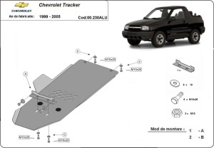 Scut cutie de viteză din aluminiu Chevrolet Tracker 1999 - 2005 - Img 3