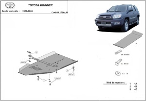 Scut cutie de viteză din aluminiu Toyota 4Runner 2002 - 2009 - Img 3