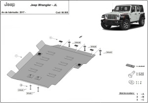 Scut cutie de viteză Jeep Wrangler - JL 2017 - 2026 - Img 3