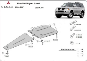 Scut cutie de viteză și diferential Mitsubishi Pajero Sport 1 1998 - 2007 - Img 3