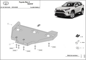 Scut diferențial din aluminiu Toyota RAV4 2018 - 2025 - Img 3
