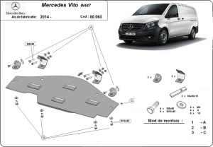 Scut metalic pentru sistemul Stop&amp;Go Mercedes Vito W447, 4x2, 1.6 D 2014 - 2026 - Img 3