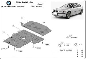 Scut motor BMW Seria 3 E46 - Diesel 1998 - 2005 - Img 3