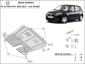 Scut motor Dacia Sandero 2007 - 2012 - Img 3
